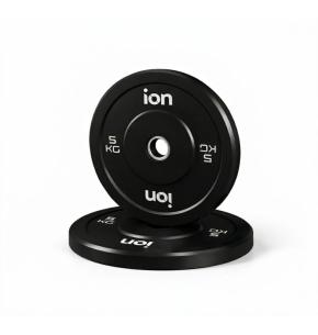 Disque Olympique Bumper Noir ION fitness (Poids: 5kg)