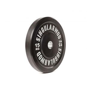 Disco olímpico Bumper Training Singular WOD Negro (Peso: 15kg)