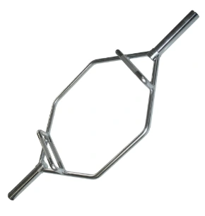 Barre Olympique pour Shrugs Body-Solid avec Poignées Surélevées