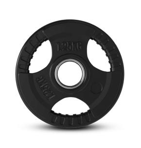 Disques en caoutchouc avec poignée fitnessdigital tri grip 1.25kg