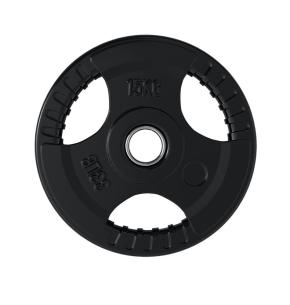 Disque standard en caoutchouc fitnessdigital 28mm (Poids: 15kg)