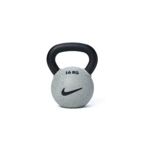 Kettlebell Nike Strength Revêtue de Caoutchouc (Gris Loup) (Poids: 20kg)