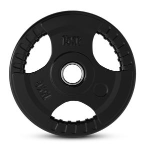 Disco de goma 3 agarres fitnessdigital Tri-Grip (Peso: 15kg)