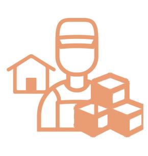Entrega dentro de casa con mozo (II)
