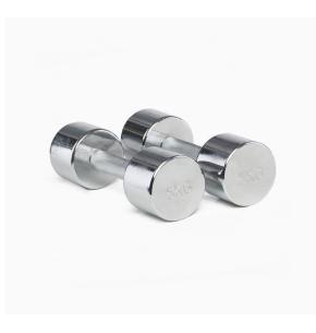 Haltères ronds acier chromé Ruster (paire)