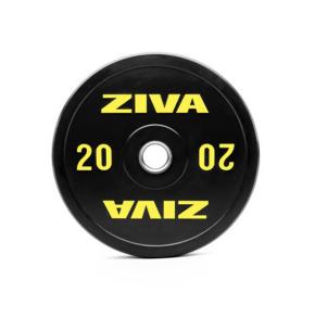 Disque olympique Bumper Ziva Performance Noir (Poids: 20kg)