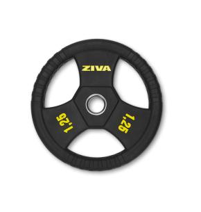 Disque acier olympique Ziva Performance Noir/jaune