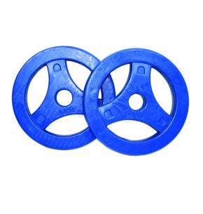 Disque Tunturi Rubber Aerobic 30mm (Poids: 2.5kg, Format: Paire)