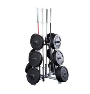 Support de rangement pour disques olympiques et repose-barres Body-Solid SWT1000