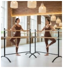 Barre de ballet double Elina Pilates