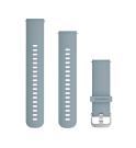 Bracelet Silicone Garmin Bleu clair Boucle Silver (20 mm) S/M & L Bracelet Silicone Garmin Bleu clair Boucle Silver (20 mm) S/M & L