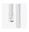 Bracelet en silicone Suunto 24 mm Athletic 2 Blanc/Silver Taille M Bracelet en silicone Suunto 24 mm Athletic 2 Blanc/Silver Taille M