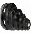 Set d'Disque olympique en caoutchouc avec 4 poignées Body-Solid Tools