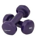Haltères en vinyle Tunturi (Poids: 1kg)