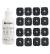 Pack Compex 16 Electrodos Performance 1 Snap 5x5 cm + Gel