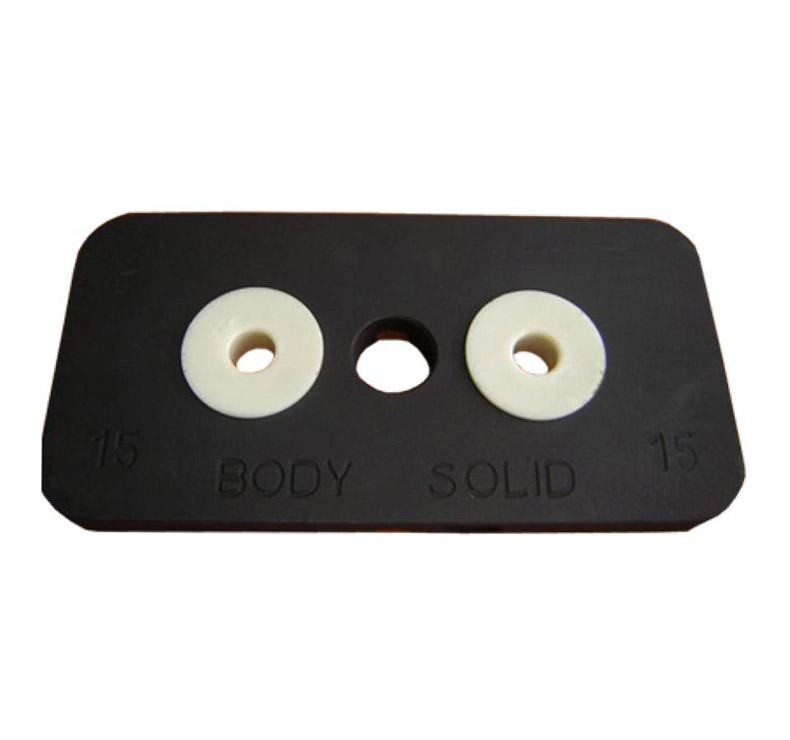 Body Solid Plaque sup/érieure en fonte 9,1 kg avec jeu de cornes de poids