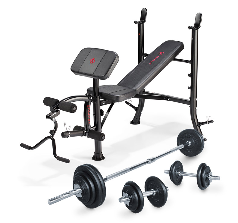 Banc De Musculation Marcy Be1000 Barre Disques Et Halteres 50kg Fitnessdigital