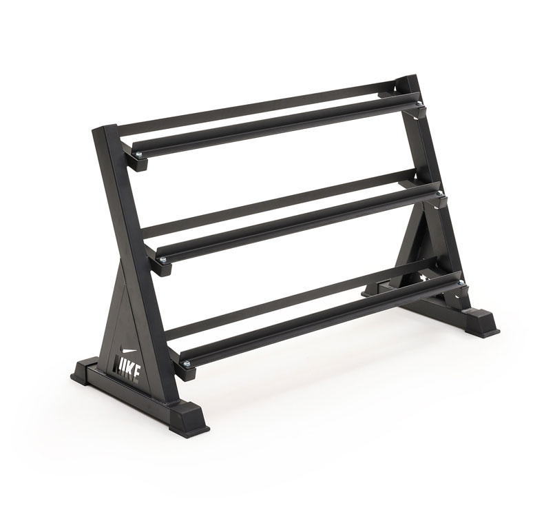 Support Haltères Court - Rack 6 Niveaux, Charge 200kg (106x54x41 Cm)