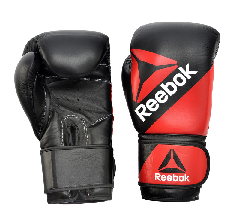 Reebok Gants de Combat en Cuir Gants dentra/înement de Boxe