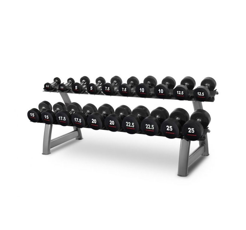 Set Halteres 2,5-25 kg et Rack Titanium Strength HD25