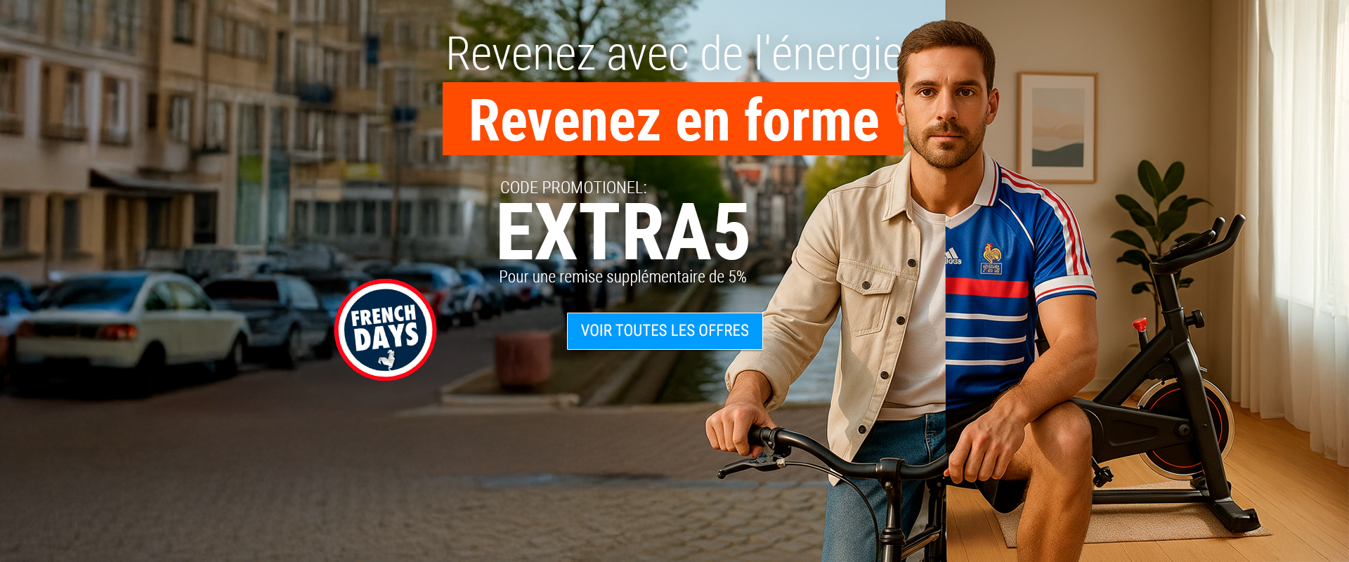 Revenez avec de l'énergie. Revenez en forme